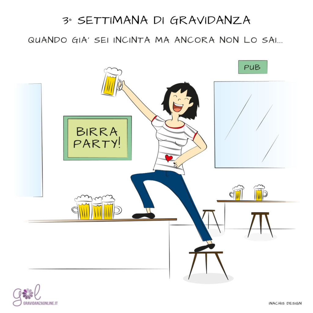 Gioie e dolori di una futura mamma: il primo trimestre di gravidanza a vignette