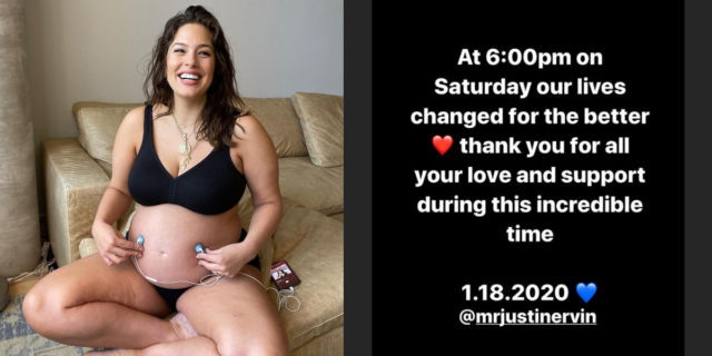 La modella Ashley Graham è diventata mamma La modella Ashley Graham è diventata mamma